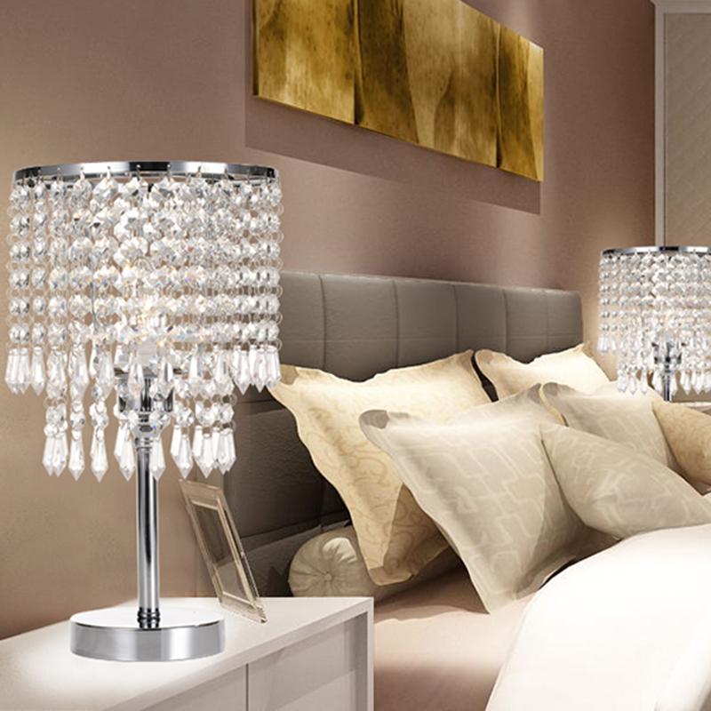 led crystal desk lamp living room bedroom bedside lamp crystal table lamps