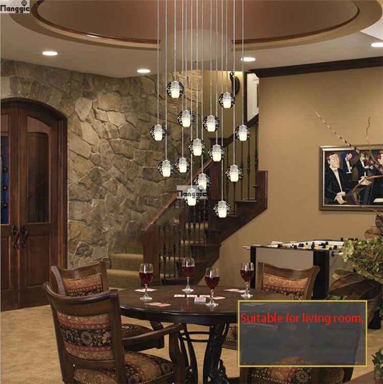 led meteor crystal chandelier light fixtures guaranteed magic crystal ball lustres de cristal lustres e pendentes