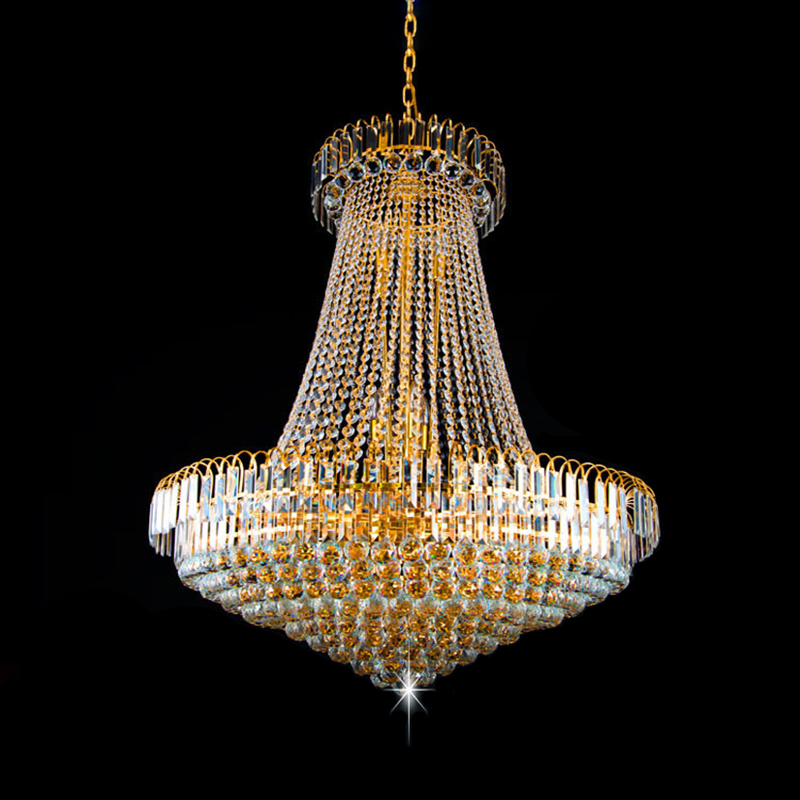 led modern crystal royal empire golden led modern crystal pendant lights french indoor lighting