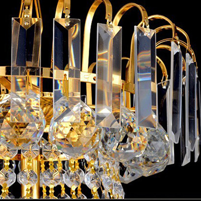 led modern crystal royal empire golden led modern crystal pendant lights french indoor lighting