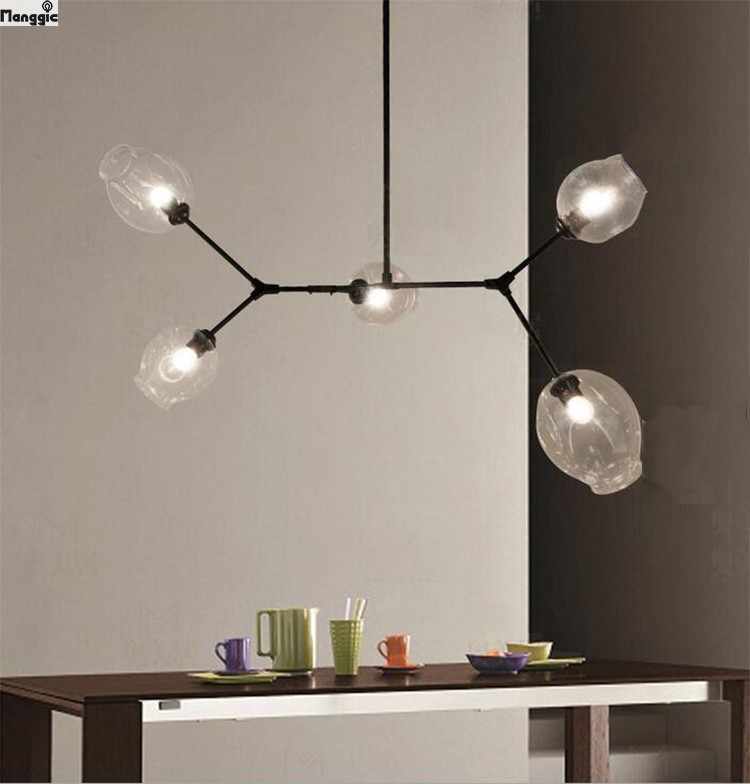 lindsey adelman globe glazen hanglamp vertakking bubble moderne kroonluchter licht voor keuken/cafe/doek winkel 3/5/7/8/9/11 hea