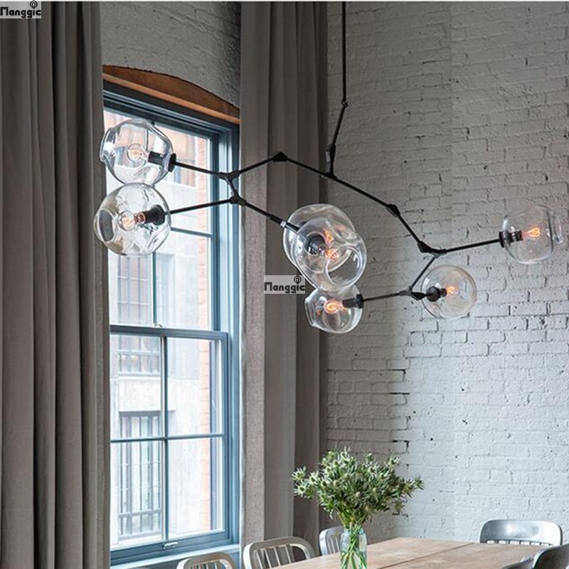 lindsey adelman hanglampen e27 vertakking cobre glas lampenkap led lamp loft lustre lampen lamparas lampe deco armatuur