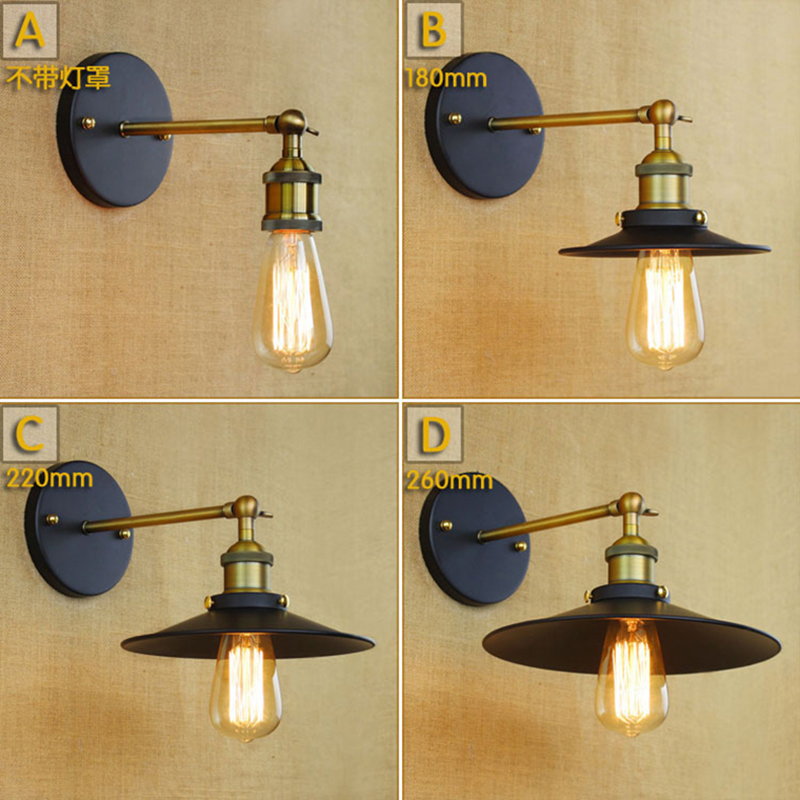 loft industrial wall lamps loft retro sconce stair antique lamp american stytle warehouse bar cafe wall light deco lighting