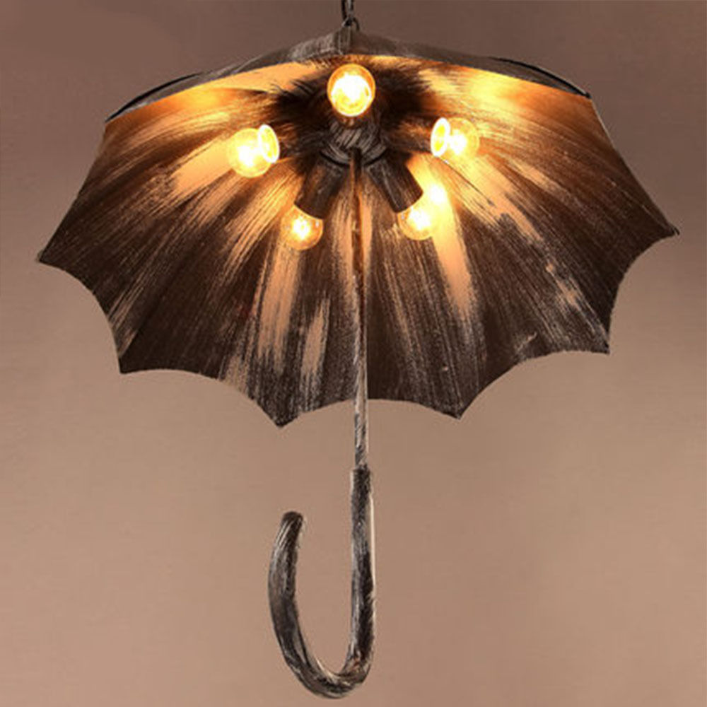 loft vintage industrial umbrella metal droplight antique retro iron pendant lights lamps fixtures shades for cafe dining room