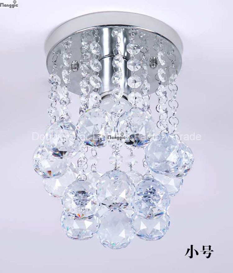 luxury k9 crystal chandelier small crystal lustre lamp for aisle stair hallway corridor porch light lighting fixture