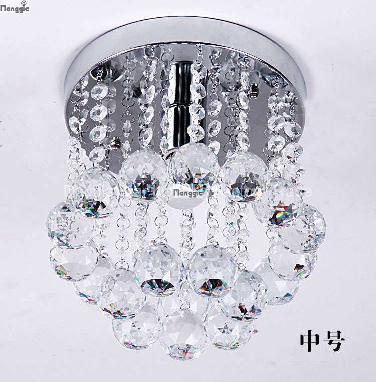 luxury k9 crystal chandelier small crystal lustre lamp for aisle stair hallway corridor porch light lighting fixture