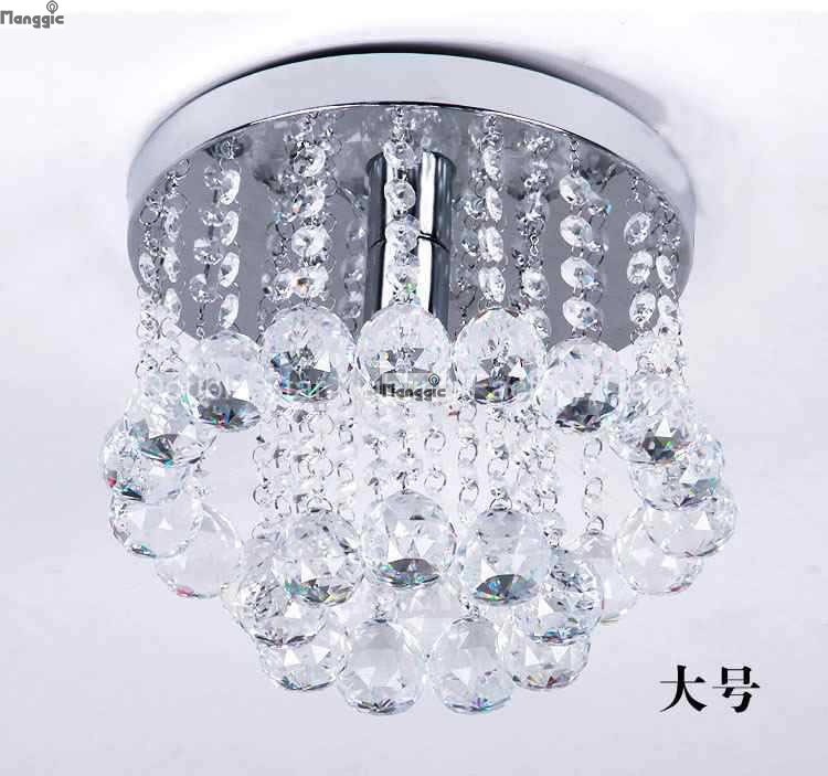 luxury k9 crystal chandelier small crystal lustre lamp for aisle stair hallway corridor porch light lighting fixture