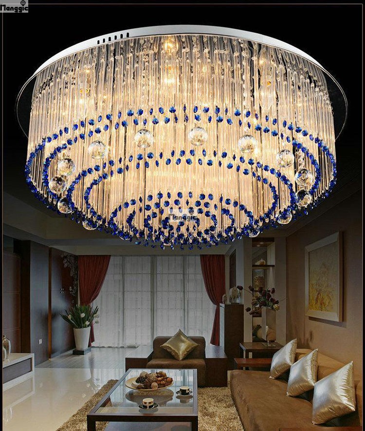 luxury modern chandelier ceiling lustres de cristal lamparas de techo luminaras para sala e14