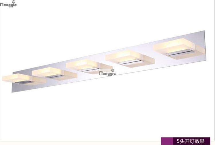 modern 95cm led waterproof warm white / cool white110v-220v bathroom mirror vanity lights 5lights ce/rohs