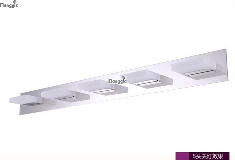 modern 95cm led waterproof warm white / cool white110v-220v bathroom mirror vanity lights 5lights ce/rohs