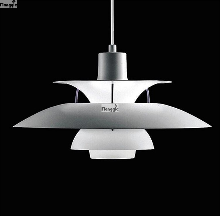 modern aluminium pendant lights 110-220v with different dameter e26/27 1*60w