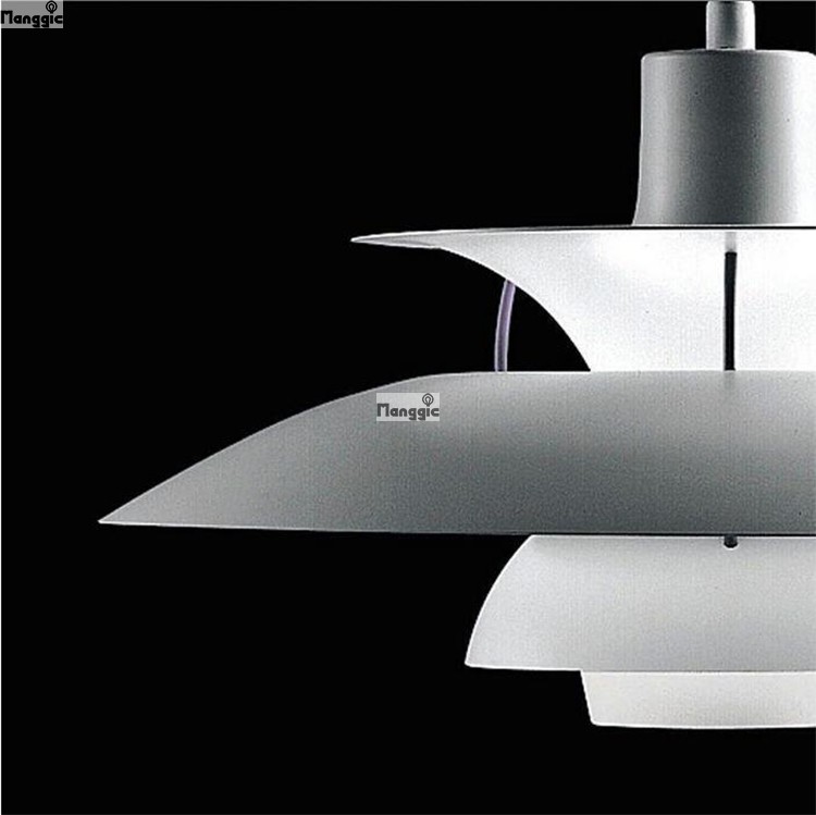 modern aluminium pendant lights 110-220v with different dameter e26/27 1*60w