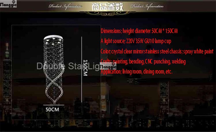 modern crystal chandelier light fixture duplex stairs led crystal lamp for ceiling villa hall chandelier droplight