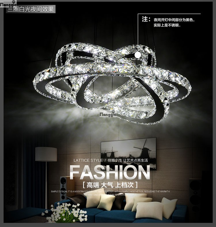 modern crystal lamp living room led restaurant brief led lamps led pendant light