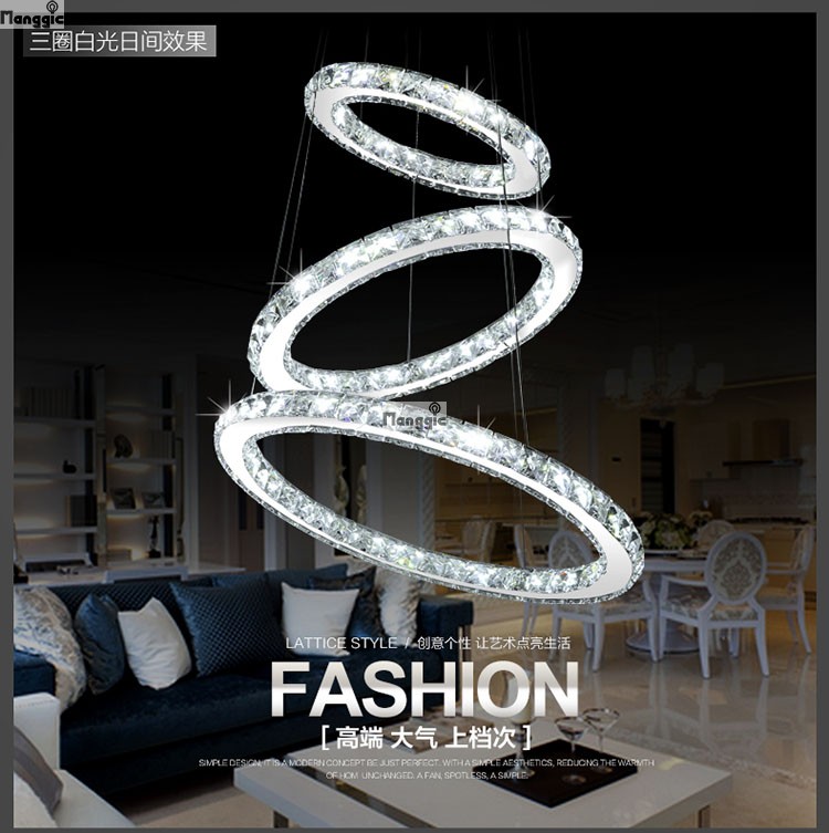 modern crystal lamp living room led restaurant brief led lamps led pendant light