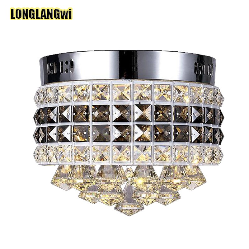 modern crystal led ceiling lights fixture for indoor lamp lamparas de techo surface mounting ceiling lamp for bedroom