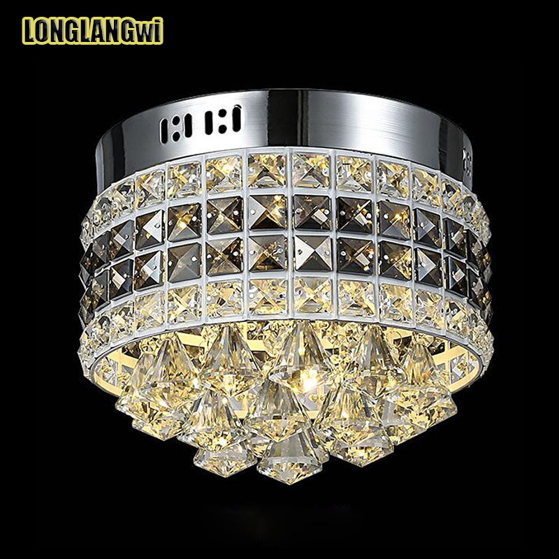 modern crystal led ceiling lights fixture for indoor lamp lamparas de techo surface mounting ceiling lamp for bedroom