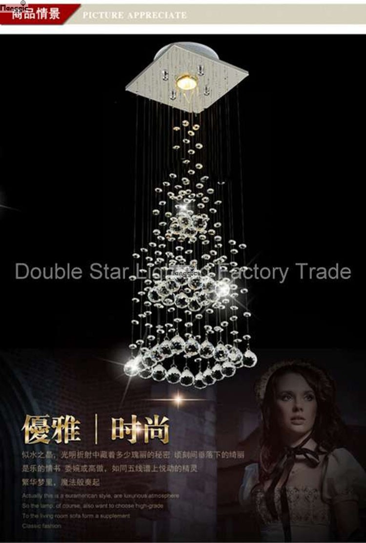 modern crystal pendant light europe luxury crystal lamp pyramid led restaurant lighting home decorative factory direct