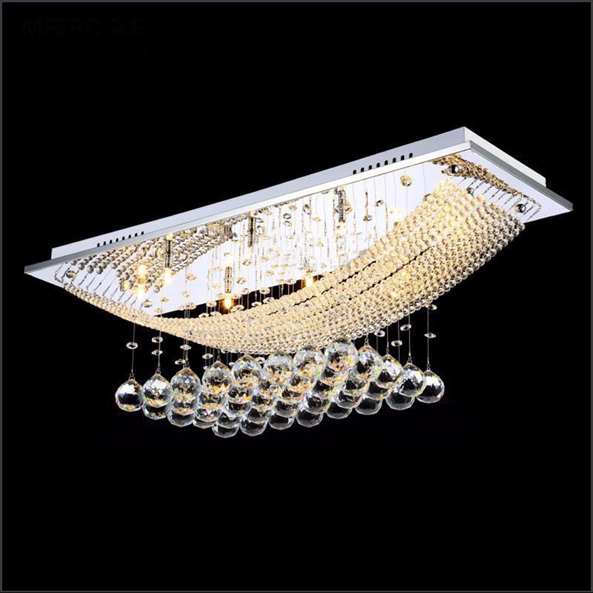 modern k9 large led chandelier living room crystal chandeliers light fixtures lamp