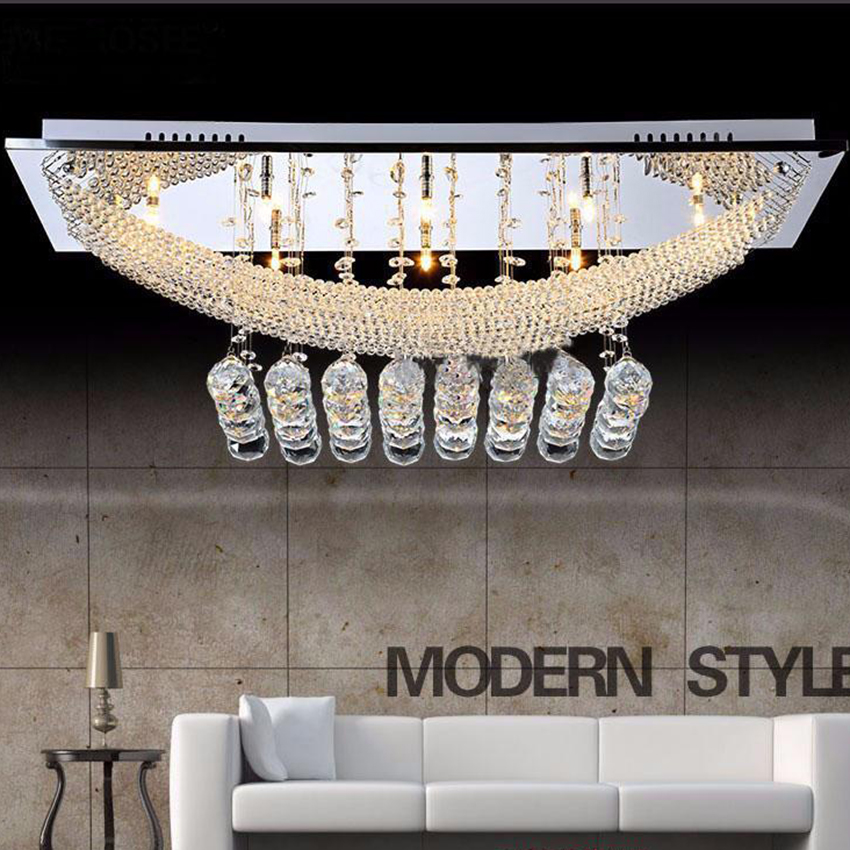 modern k9 large led chandelier living room crystal chandeliers light fixtures lamp