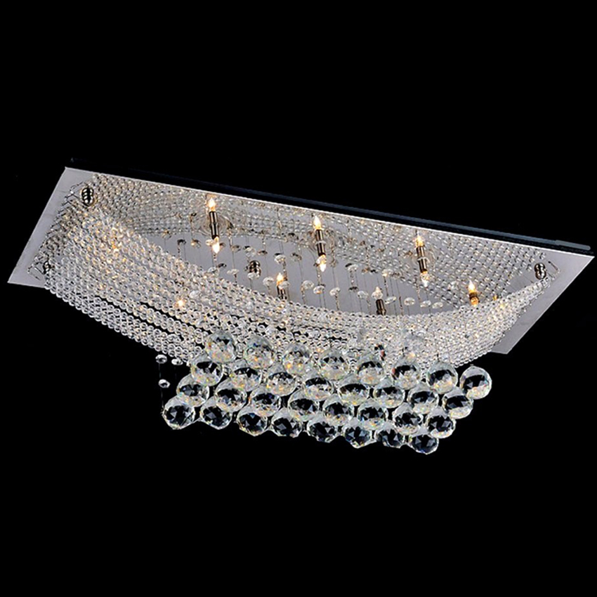 modern k9 large led chandelier living room crystal chandeliers light fixtures lamp