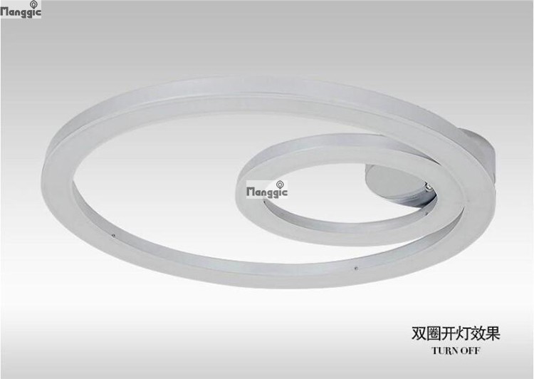 modern led aluminium ceiling light,300mm, 300+500mm, 300+600mm for choice