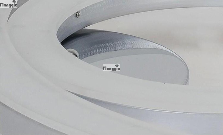 modern led aluminium ceiling light,300mm, 300+500mm, 300+600mm for choice