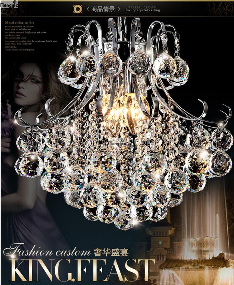 modern luxury led crystal chandelier restaurants bedroom crystal lamp fashion creative living room lamp aisle crystal light