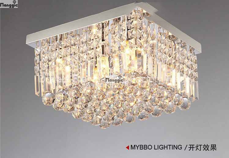 modern minimalist led crystal ceiling lamp crystal entrance light hallway aisle lamp square crystal ceiling lights