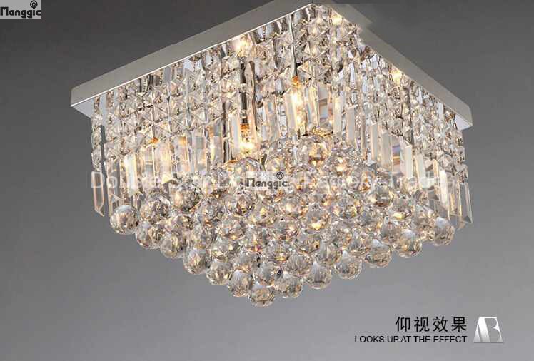 modern minimalist led crystal ceiling lamp crystal entrance light hallway aisle lamp square crystal ceiling lights