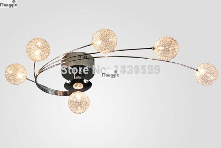 most popular style ball design contemporary iron chandelier for living room l75* w45cm