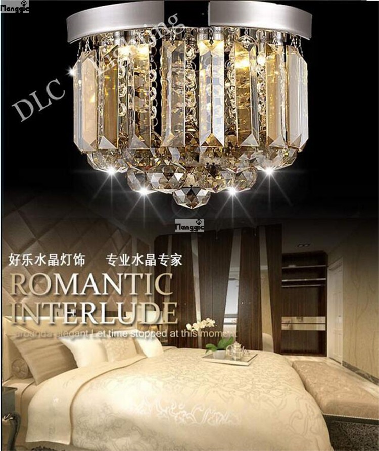 name brand dia15*17cm modern simple crystal ceiling chandelier lights