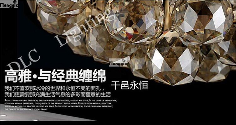 name brand dia15*17cm modern simple crystal ceiling chandelier lights