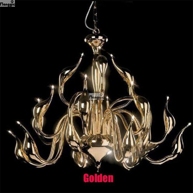 new arrival modern chandelier large white swan chandelier lamp black light fixture pendant chandelier light