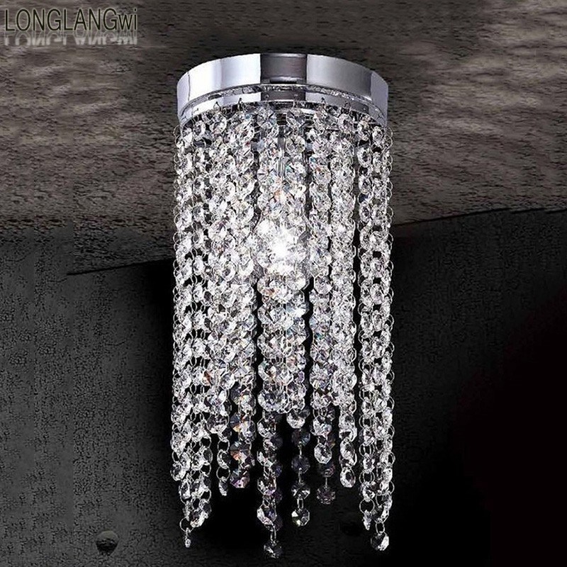 new modern led crystal ceiling lights living room bedroom modern restaurant terrace entrance hallway lighting lamps