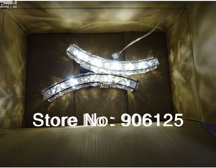 new modern led crystal wall lamp ,sconce light lighting fixture w led light source guaranteed + !