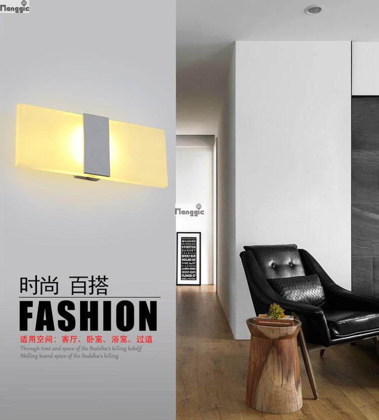 new store promotion led wall light living sitting room foyer bedroom bathroom modern wall sconce light square led wall lamp