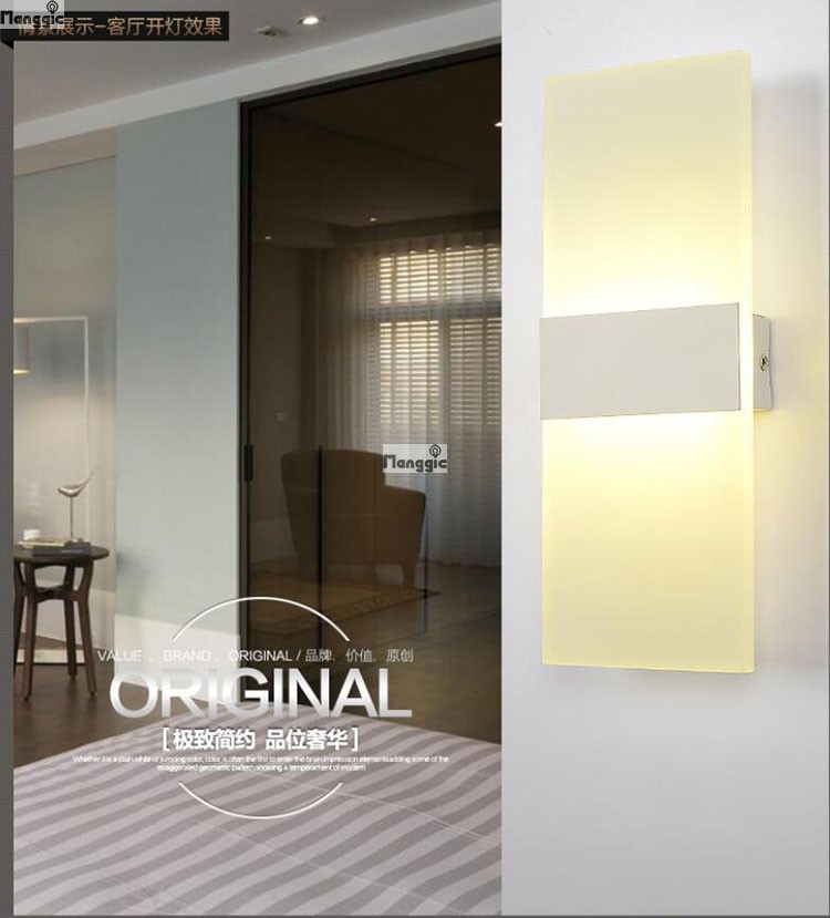 new store promotion led wall light living sitting room foyer bedroom bathroom modern wall sconce light square led wall lamp