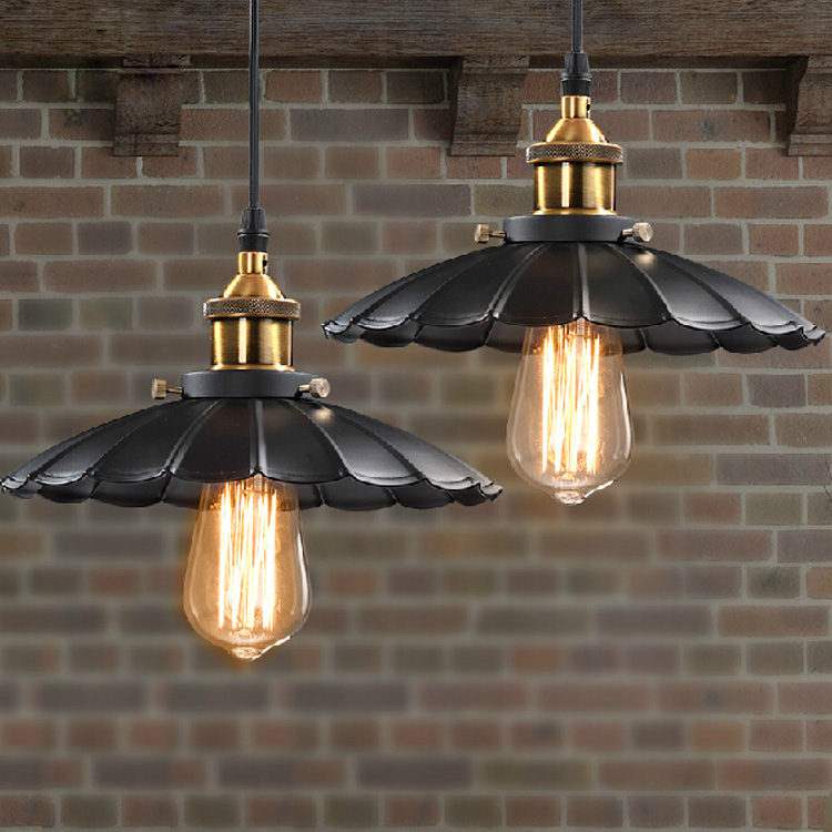 nordic industrial loft creative personality pendant light & edison vintage bulbs e27 lights home/bar/cafe decorative lighting