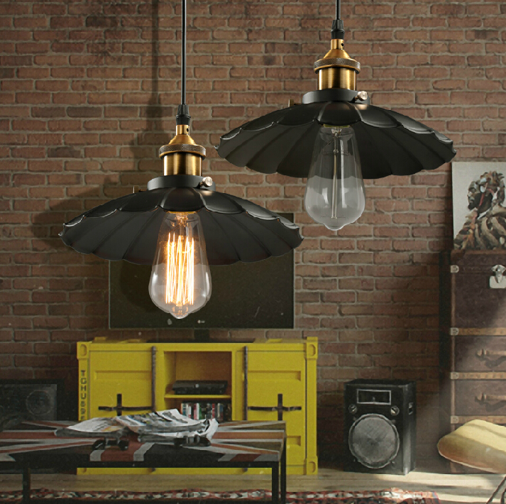 nordic industrial loft creative personality pendant light & edison vintage bulbs e27 lights home/bar/cafe decorative lighting