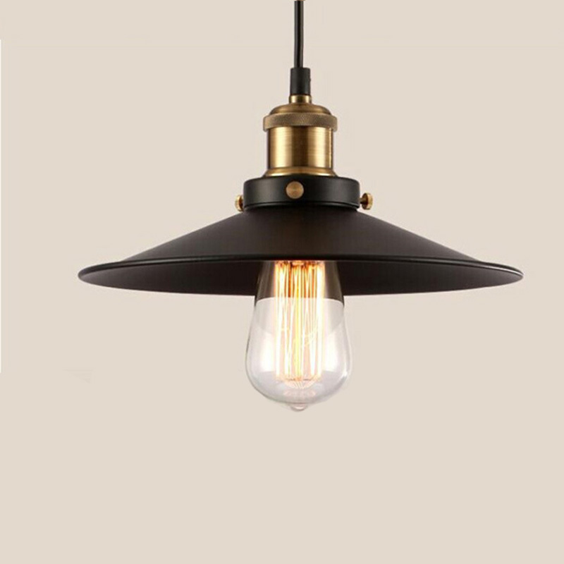 painted iron retro vintage pendant light countryside edison bulb 110-240v dia: 22cm retro pendant lamp e27 vintage