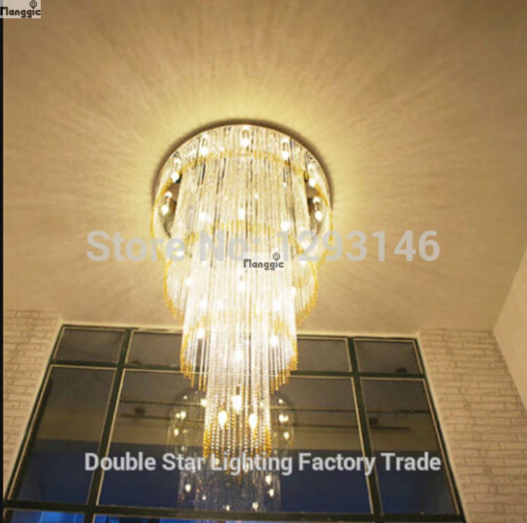 promotion s k9 crystal modern luxury chandeliers home decoration , contemporary style crystal pendant lamp dia600*h1500mm