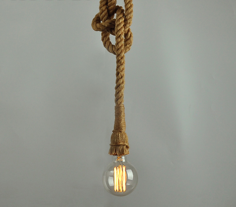 rope pendant lights american country retro nostalgia creative clothing store / cafe / bar / restaurant / bar pendant lights