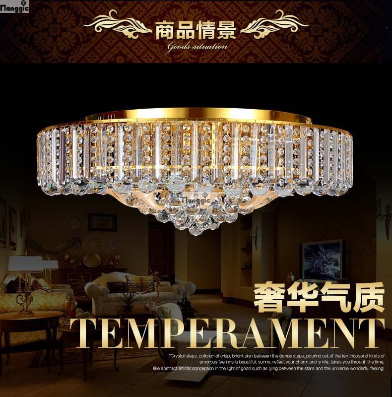 royal empire golden crystal chandelier light crystal ceiling pendant lights ceiling lamp