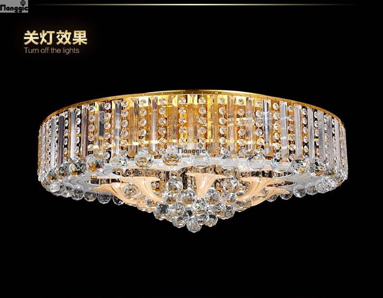 royal empire golden crystal chandelier light crystal ceiling pendant lights ceiling lamp