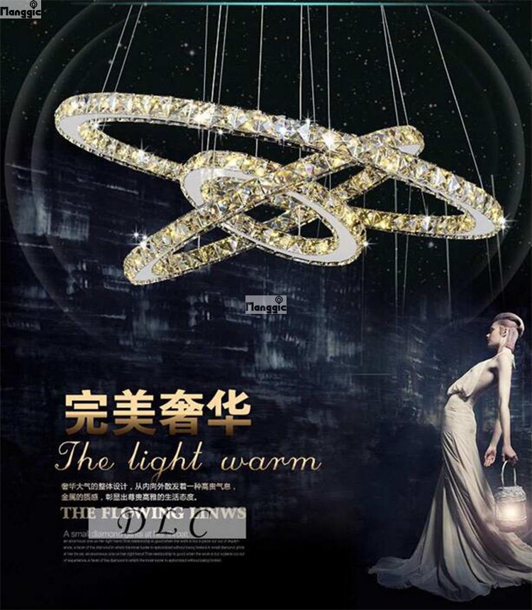 stunning!led crystal chandelier lighting lamp guaranteed + !