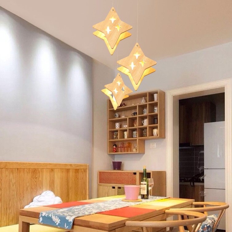 the children's room moon japanese tatami cafe 3 stars restaurant head wood chandelier lamp christmas decorations for home