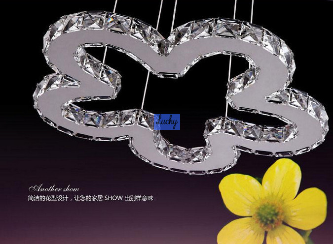 whole modern crystal chandelier for living room d49cm led chandeliers lighting flower desgin 110-240v